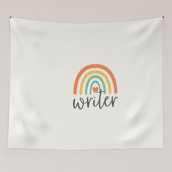 Item preview, Writer - Colorful Rainbow - Heart - Career designed and sold by patternjp.