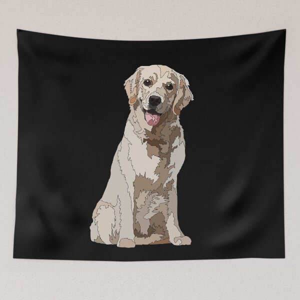 Item preview, Happy Yellow Labrador Retriever designed and sold by Just-Arts-4U.