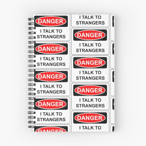 Item preview, DANGER I Talk to Strangers designed and sold by MercadoBizarre.