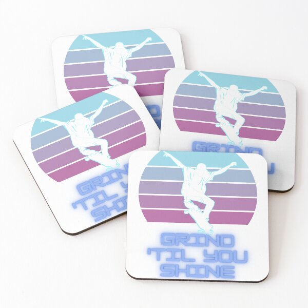 Item preview, Retro Skateboarding Grind Till You Shine!" Vintage Skateboarder Art designed and sold by myfavoritesm4.