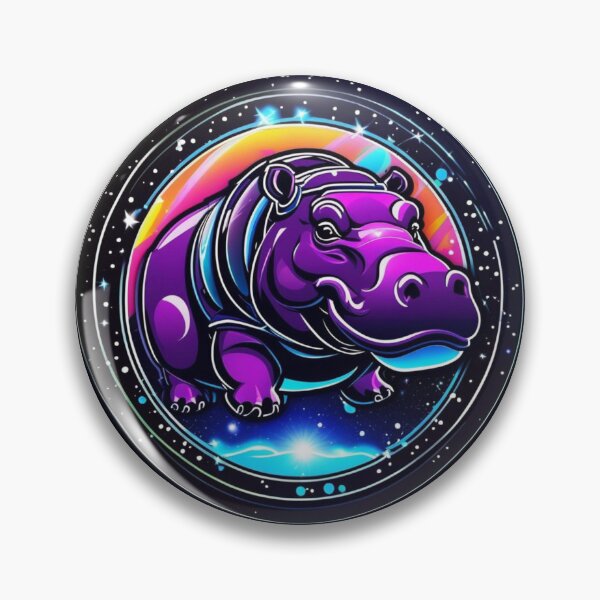 Item preview, Neon Space Hippo designed and sold by pUNKnown.