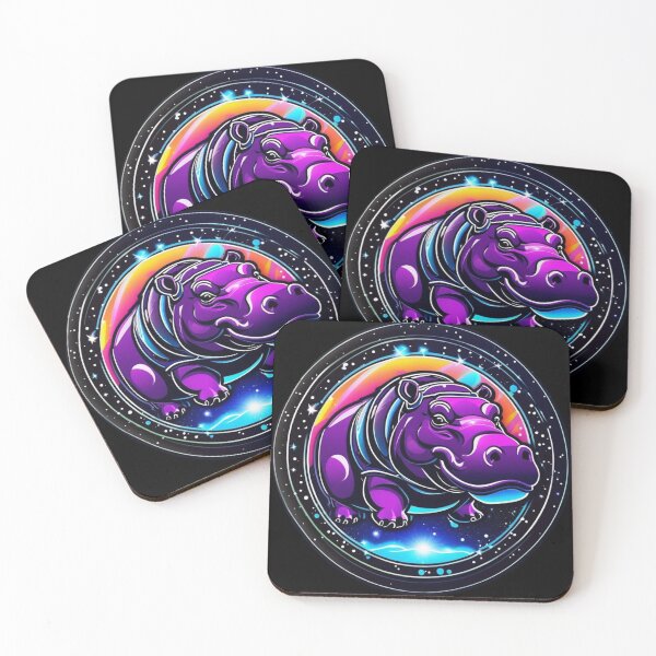 Item preview, Neon Space Hippo designed and sold by pUNKnown.