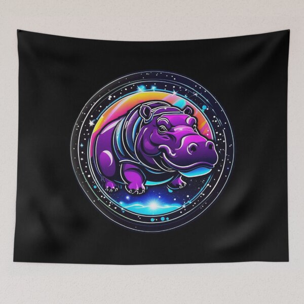 Item preview, Neon Space Hippo designed and sold by pUNKnown.