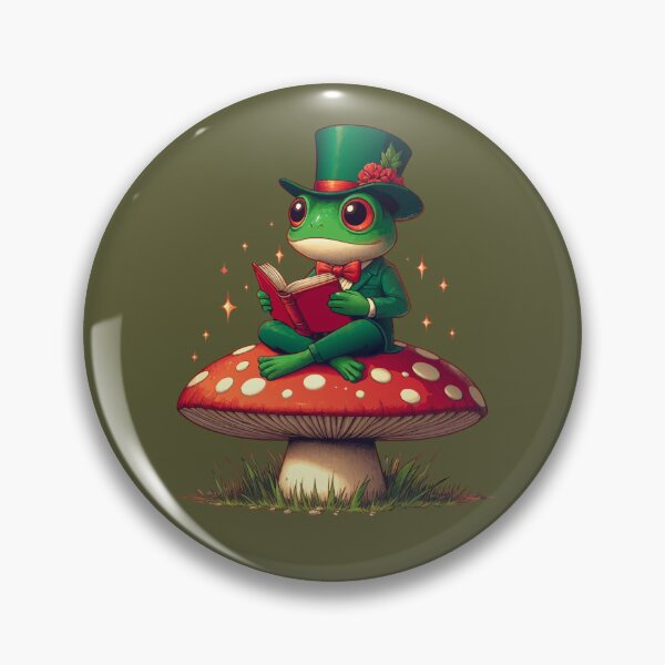Item preview, Enchanted Reading Frog: Whimsical Fantasy Art designed and sold by Designowner.