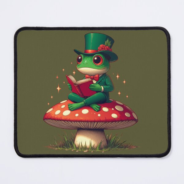 Item preview, Enchanted Reading Frog: Whimsical Fantasy Art designed and sold by Designowner.