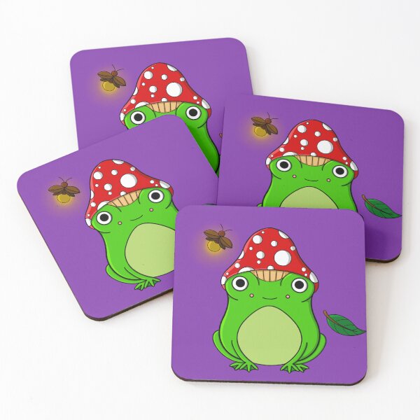 Item preview, Frog with a Mushroom Hat designed and sold by Skylar  Bailey.
