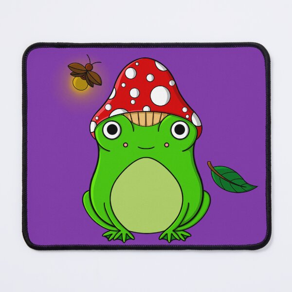 Item preview, Frog with a Mushroom Hat designed and sold by Skylar Bailey.