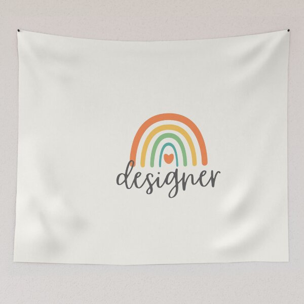 Item preview, Designer - Colorful Rainbow - Heart - Career designed and sold by patternjp.