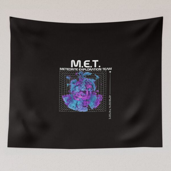 Aperçu de l'œuvre Meteorite Collector M.E.T. Meteorite Exploration Team Meteorite T-Shirt créée et vendue par MeteorFactory.