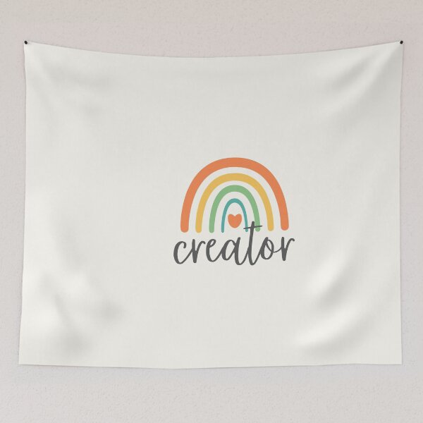 Item preview, Creator - Colorful Rainbow - Heart - Career designed and sold by patternjp.