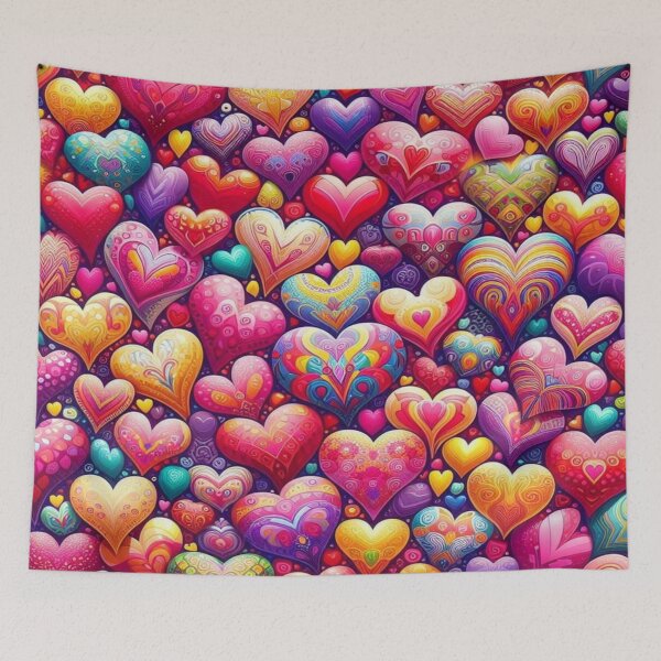Item preview, Many colorful hearts designed and sold by bernhagen.