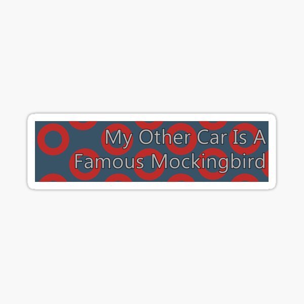Item preview, Phish Fly Famous Mockingbird Bumper Sticker designed and sold by purplepolo.