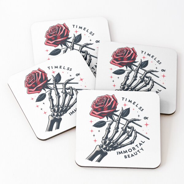 Item preview, Eternal Elegance: Skeleton Hand & Rose designed and sold by Designowner.