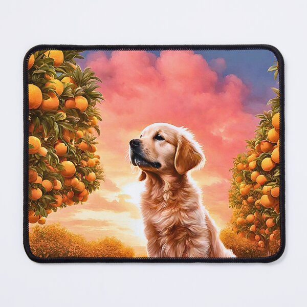Item preview, Golden Retriever Puppy in Florida Orange Grove designed and sold by Fredster1966.