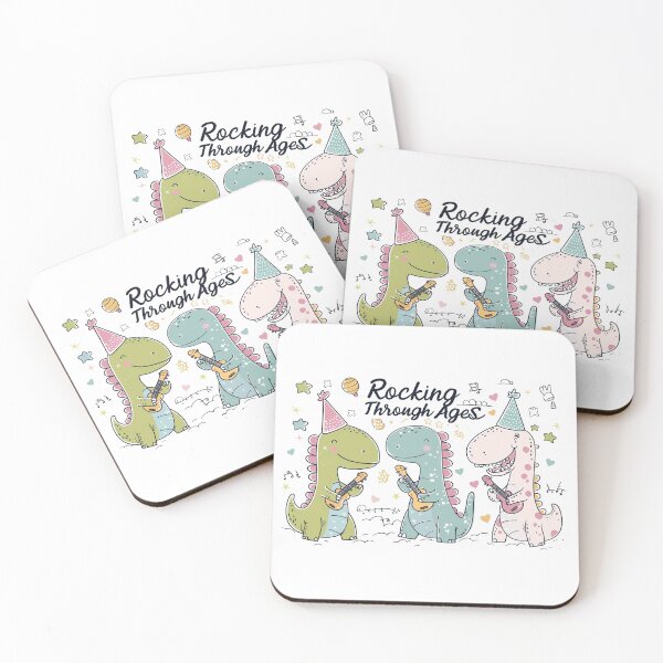 Item preview, Cute baby dinosaurs rocking through ages designed and sold by wildpiksel.