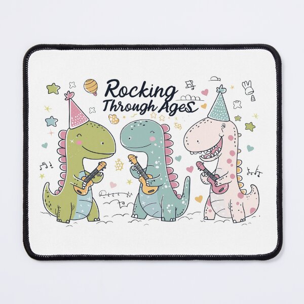 Item preview, Cute baby dinosaurs rocking through ages designed and sold by wildpiksel.