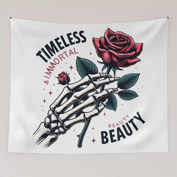 Item preview, Timeless Immortal Beauty: Skeleton Hands & Rose designed and sold by Designowner.