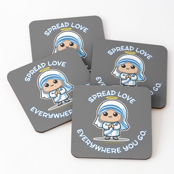 Item preview, Kawaii (Cute) St. Mother Teresa of Calcutta Inspirational Quote designed and sold by artjuniverse.