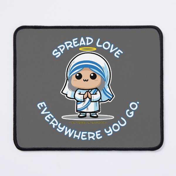 Item preview, Kawaii (Cute) St. Mother Teresa of Calcutta Inspirational Quote designed and sold by artjuniverse.