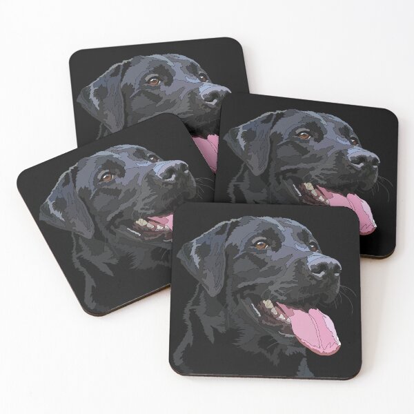 Item preview, Happy Black Labrador Retriever designed and sold by Just-Arts-4U.