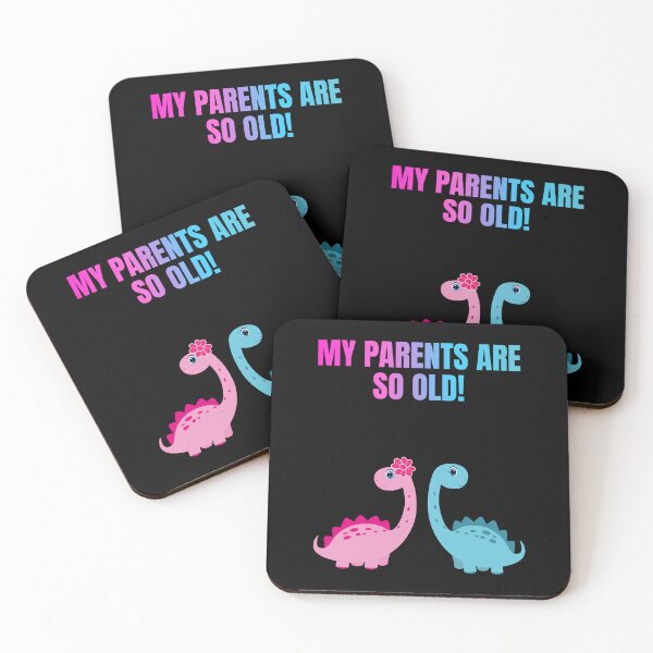 Item preview, My Parents Are So Old! Pink Mum Blue Dad Dinosaur designed and sold by Artography Designs.