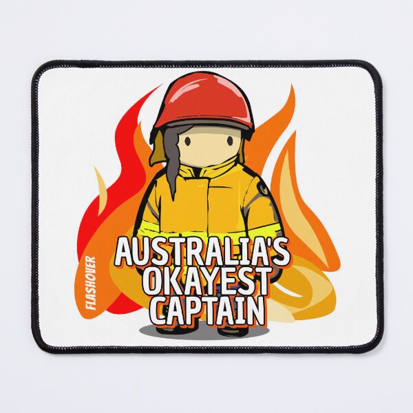 Item preview, Australia's Okayest Captain - Female Dark Hair designed and sold by Flashover.