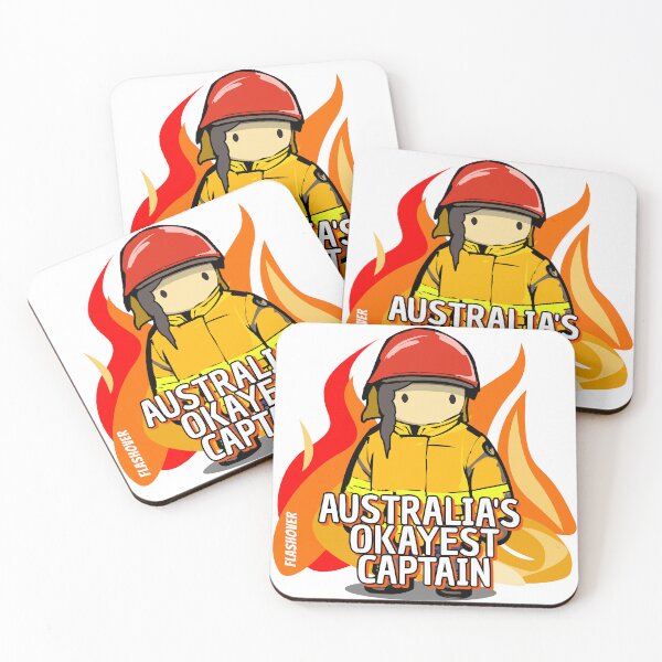 Item preview, Australia's Okayest Captain - Female Dark Hair designed and sold by Flashover.