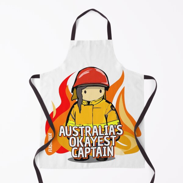 Item preview, Australia's Okayest Captain - Female Dark Hair designed and sold by Flashover.
