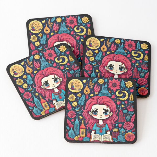 Item preview, A Story Teller Anime Chibi Kawaii Girl designed and sold by Neer arts.