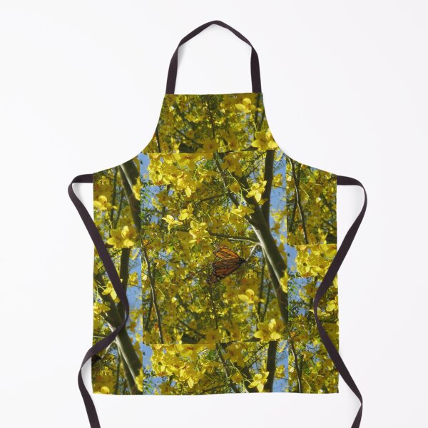 Item preview, Palo Verde Tree Blooming Yellow with Monarch Butterfly designed and sold by JoyousArt4u.