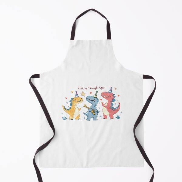 Item preview, Three adorable baby dinosaurs playing guitar and rocking through ages designed and sold by wildpiksel.