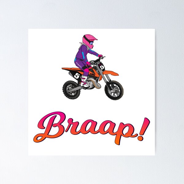 Cute Hot Blonde Motocross Girl Motorcycle Bike Motorbike Poster 20x30 :  : Everything Else