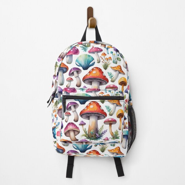 Item preview, Rainbow mushrooms pattern  designed and sold by AfootSloth.