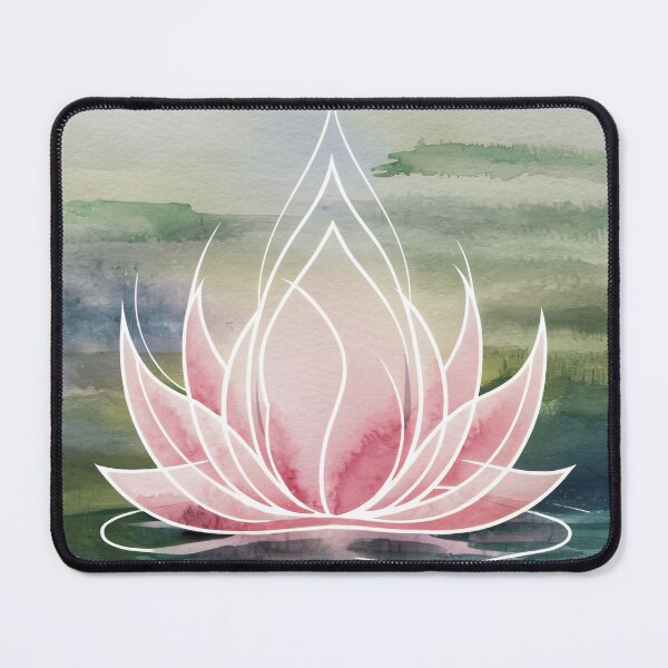 Item preview, watercolor lotus harmony designed and sold by ururuty.