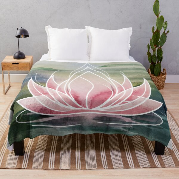 Item preview, watercolor lotus harmony designed and sold by ururuty.