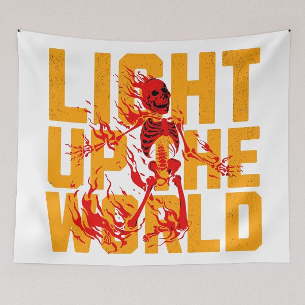 Item preview, Ignite the Night - Fiery Skeleton designed and sold by CyberWindow.