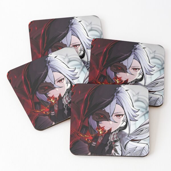 Artikelvorschau, Arlecchino Phantom der Nacht Kunstwerk Genshin Impact entworfen und verkauft von Astral Drop.