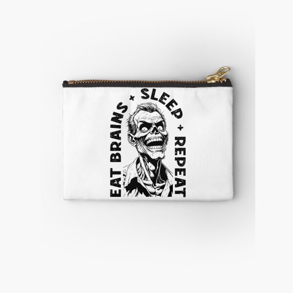 Item preview, Eat Brains Sleep Repeat Funny Zombie Horror Halloween designed and sold by GrandeDuc.