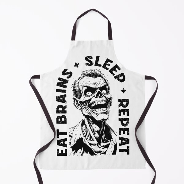 Item preview, Eat Brains Sleep Repeat Funny Zombie Horror Halloween designed and sold by GrandeDuc.