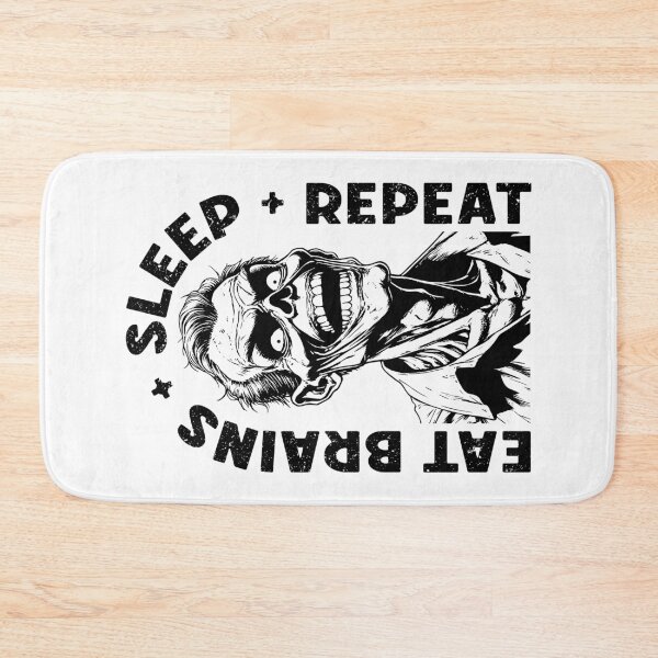 Item preview, Eat Brains Sleep Repeat Funny Zombie Horror Halloween designed and sold by GrandeDuc.