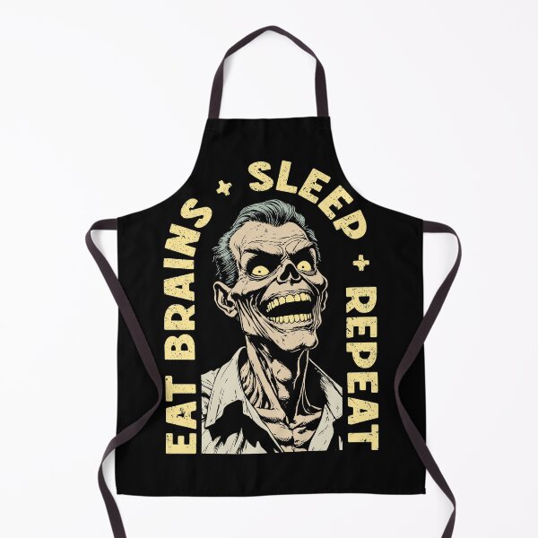 Item preview, Eat Brains Sleep Repeat Funny Zombie Horror Halloween designed and sold by GrandeDuc.