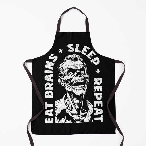 Item preview, Eat Brains Sleep Repeat Funny Zombie Horror Halloween designed and sold by GrandeDuc.
