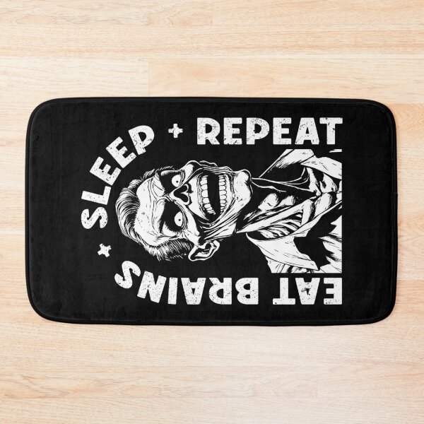 Item preview, Eat Brains Sleep Repeat Funny Zombie Horror Halloween designed and sold by GrandeDuc.
