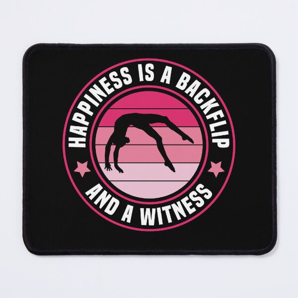 Item preview, Happiness is a Backflip Funny Gymnastics Gymnast designed and sold by BlueBerry-Pengu.