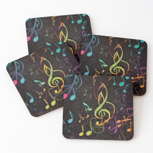 Item preview, Musical notes flowing pattern print design  designed and sold by Anshu3813.