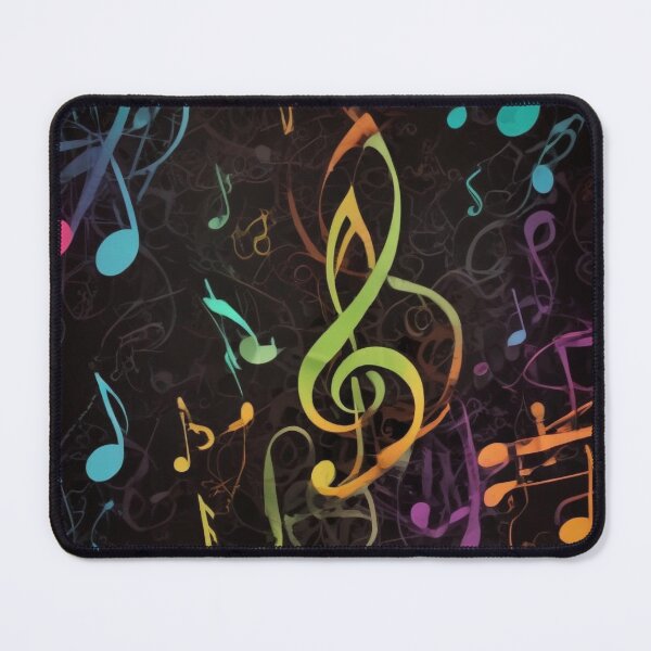 Item preview, Musical notes flowing pattern print design  designed and sold by Anshu3813.
