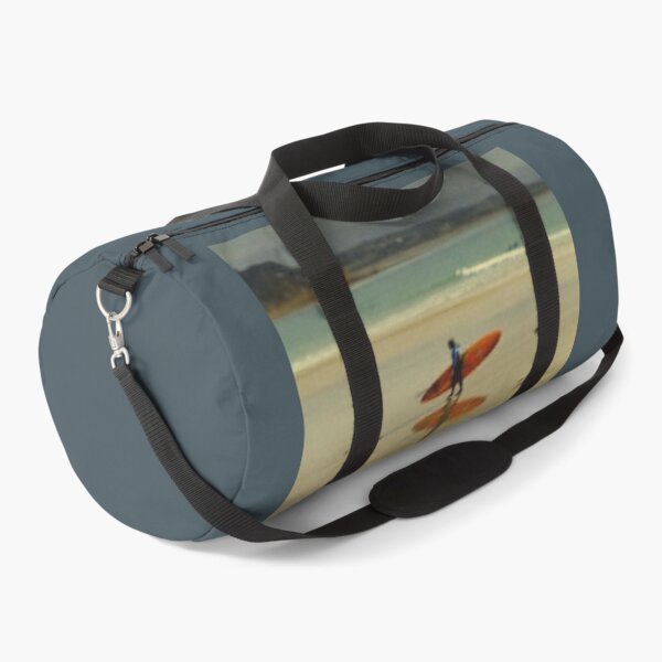 Item preview, Retro Red Surfer on Torquay beach sands  designed and sold by PatterAndProse.