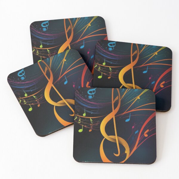 Item preview, Musical notes flowing pattern print design  designed and sold by Anshu3813.