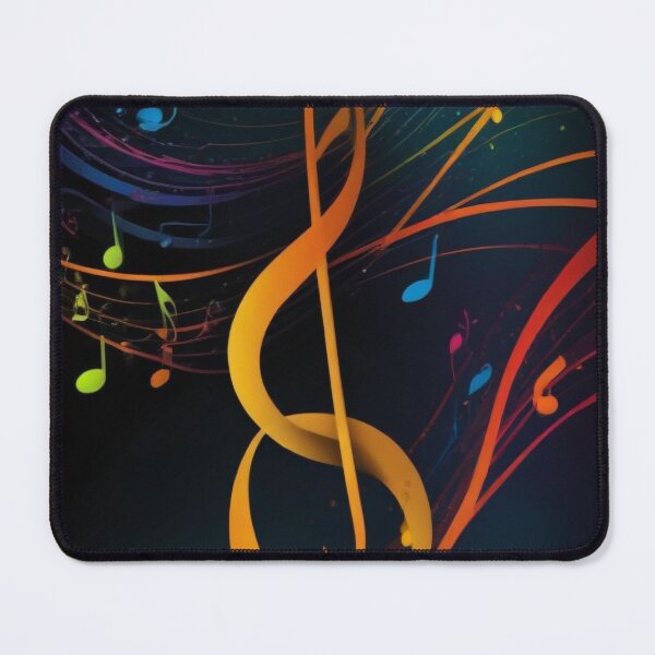 Item preview, Musical notes flowing pattern print design  designed and sold by Anshu3813.