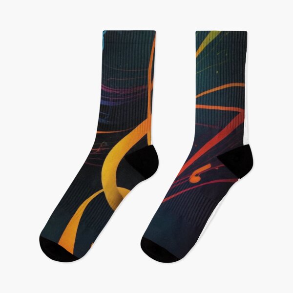 Item preview, Musical notes flowing pattern print design  designed and sold by Anshu3813.